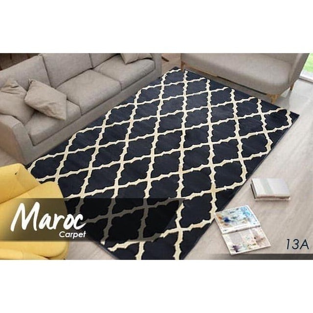 Maroc Carpet  Super Black 160x210 cm 1