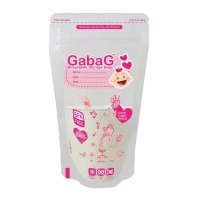 Gabag Breastmilk Storage Bags Pink  1