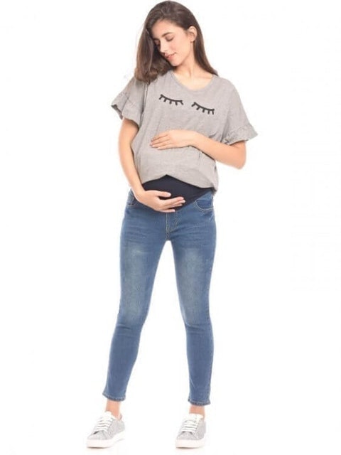 Mooimom  Over The Bump Maternity Skinny Jeans 1