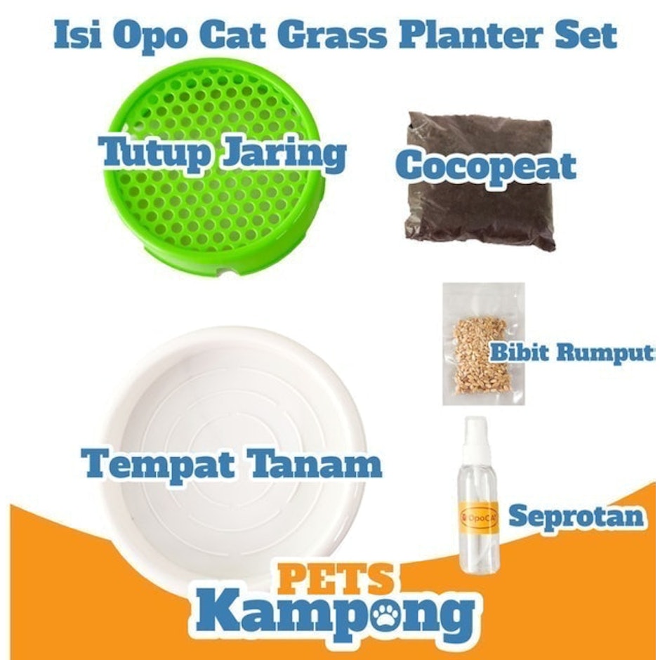Opo CAT  Cat Grass Planter translation missing: id.activerecord.decorators.item_part_image/alt