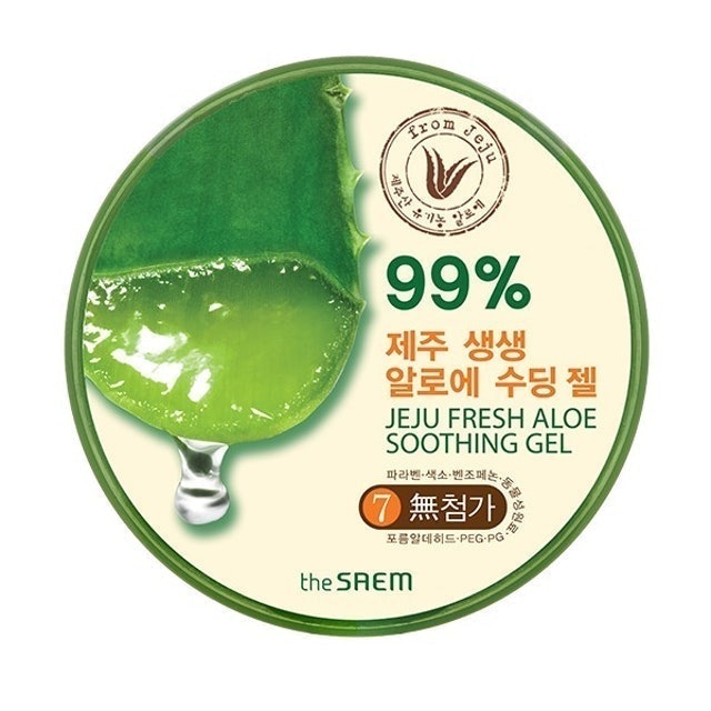 the SAEM Jeju Fresh Aloe Soothing Gel 99% 1
