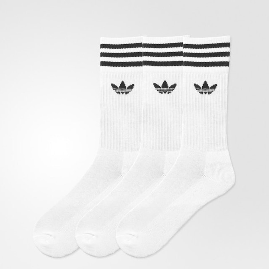 Adidas Crew Socks 3 Pairs translation missing: id.activerecord.decorators.item_part_image/alt