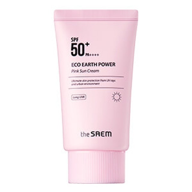 The Saem  Eco Earth Power Pink Sun Cream SPF50+ PA++++ 1