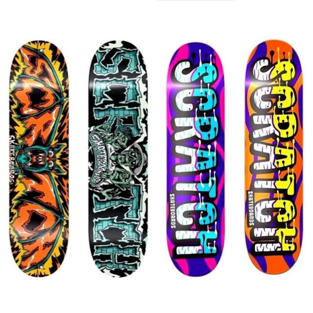 Scratch Skateboard Deck  1
