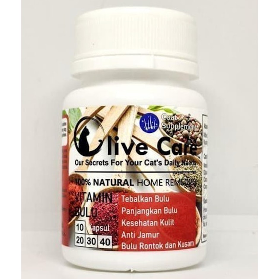 Olive Care Vitamin Kucing untuk Bulu Lebat dan Panjang  translation missing: id.activerecord.decorators.item_part_image/alt