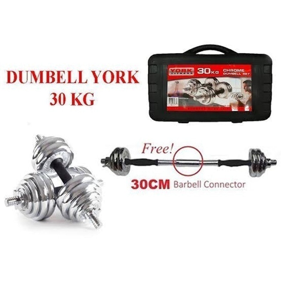 York Fitness York Dumbell Set 30 kg  translation missing: id.activerecord.decorators.item_part_image/alt