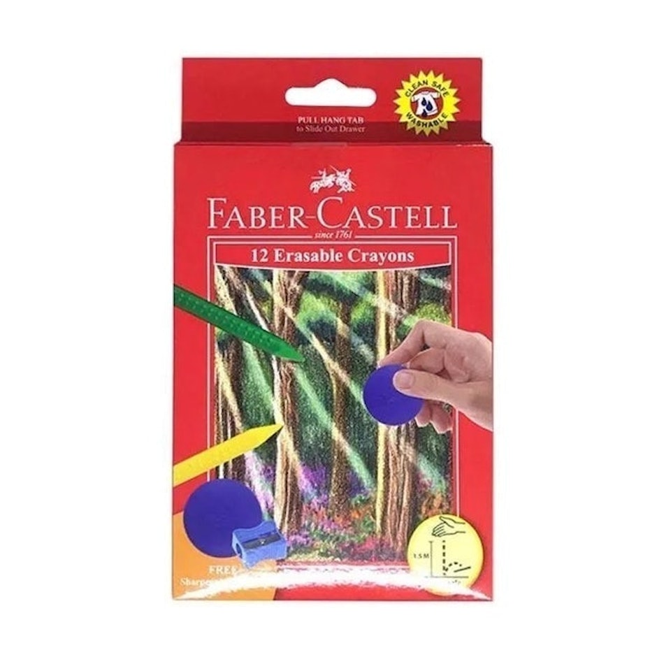 Faber Castell 12 Erasable Crayons translation missing: id.activerecord.decorators.item_part_image/alt