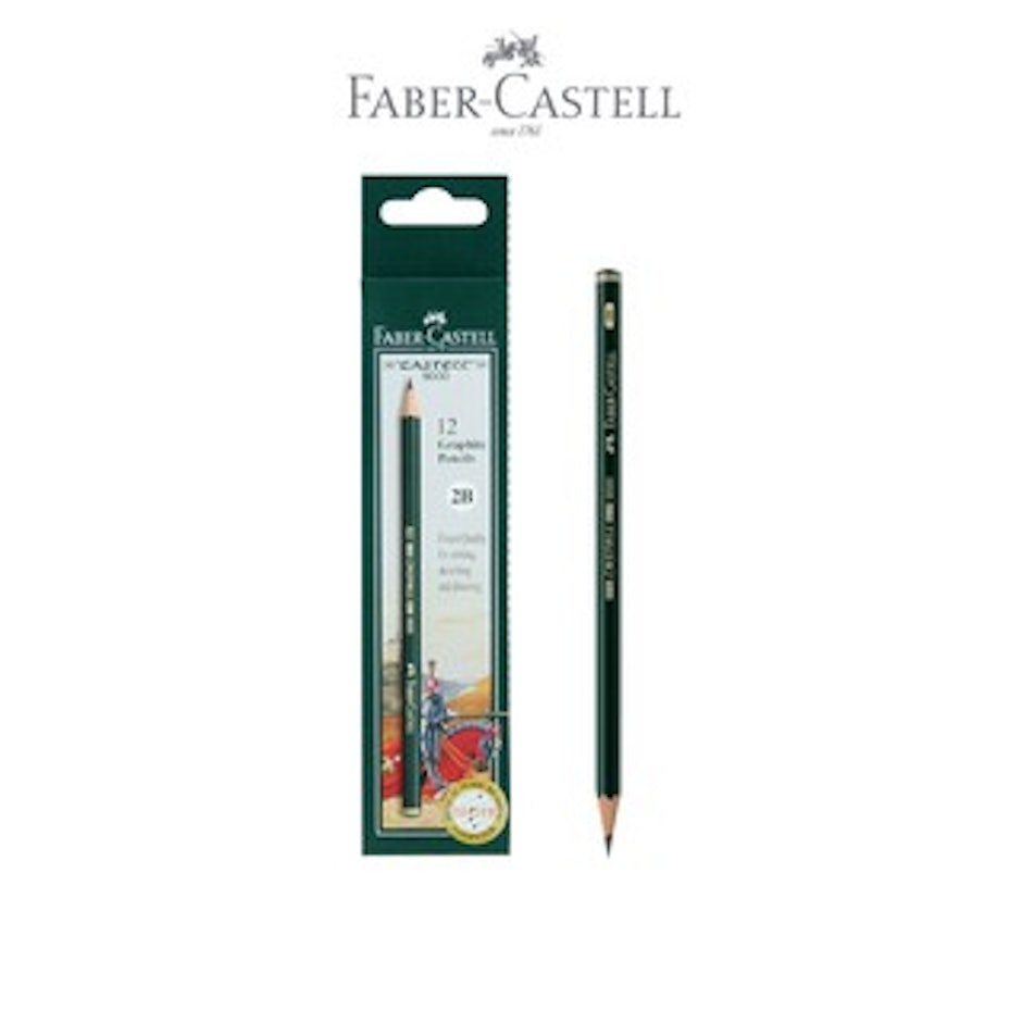 Faber-Castell  Castell 9000 Pensil Ujian - 2B translation missing: id.activerecord.decorators.item_part_image/alt