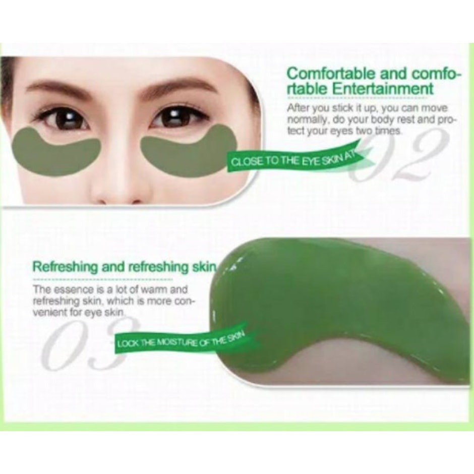 Images Green Mung Bean Crystal Penetration Eye Mask translation missing: id.activerecord.decorators.item_part_image/alt