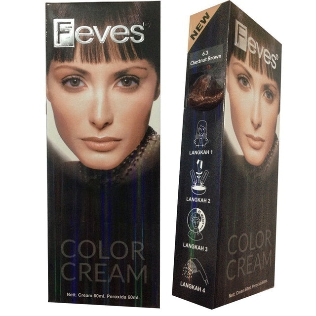 Feves Color Cream 6.3 Chesnut Brown 1