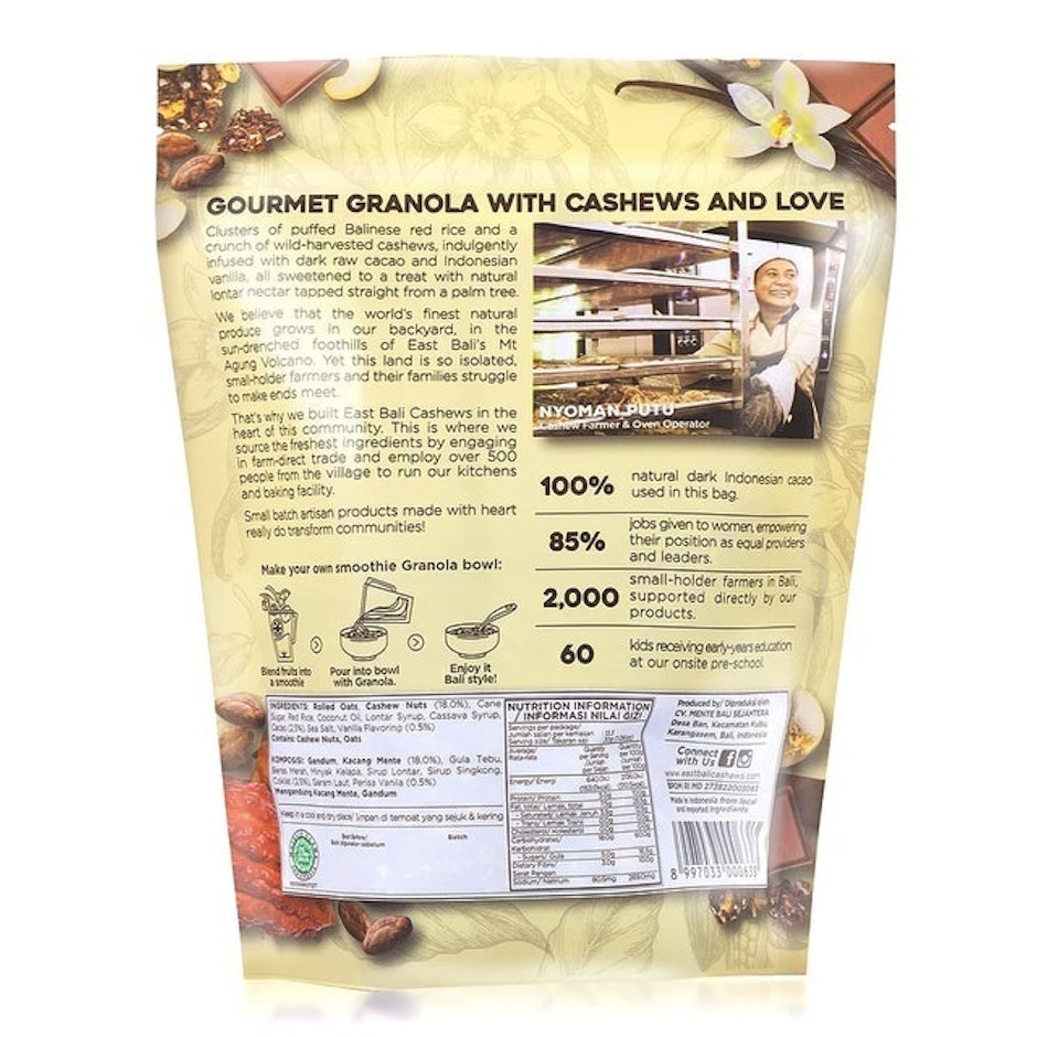 East Bali Cashews Chocolate Vanilla Granola translation missing: id.activerecord.decorators.item_part_image/alt