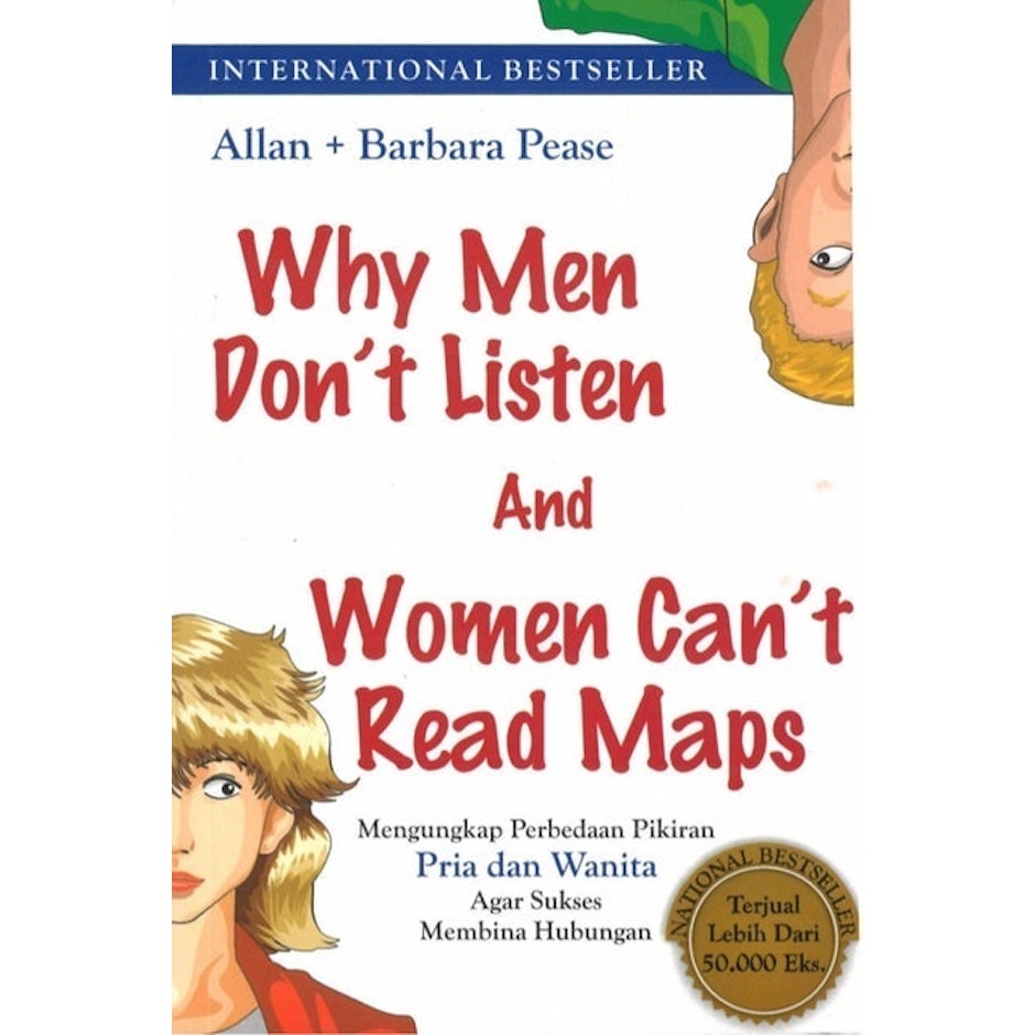 Allan + Barbara Pease Why Men Don't Listen And Women Can't Read Maps translation missing: id.activerecord.decorators.item_part_image/alt
