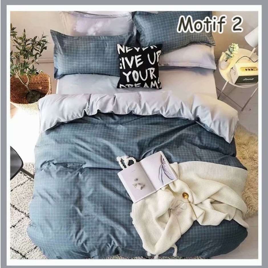 Bed Cover Set Queen Size Katun Microtex Motif Klasik  translation missing: id.activerecord.decorators.item_part_image/alt