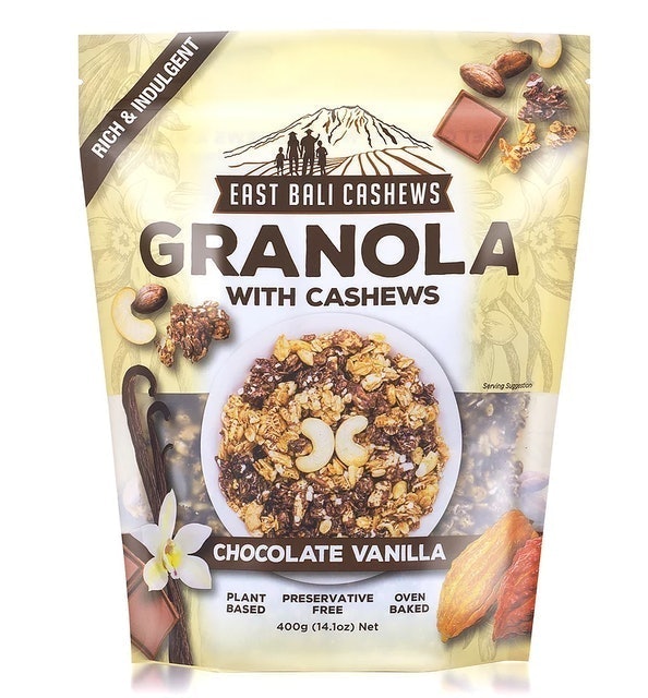 East Bali Cashews Chocolate Vanilla Granola 1