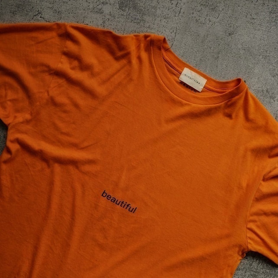 Minorities Perspective Orange Oversized Fit Tshirt translation missing: id.activerecord.decorators.item_part_image/alt