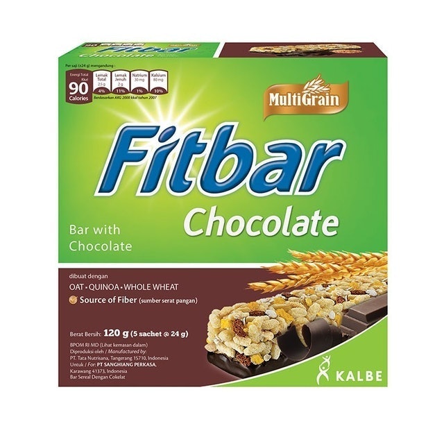 Kalbe Fitbar Multigrain Chocolate 120gr (5x22gr) 1