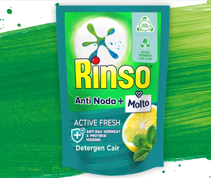 Rinso Active Fresh, antibau keringat hingga 24 jam