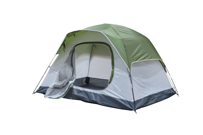 Tenda freestanding: Dapat didirikan di berbagai kondisi medan