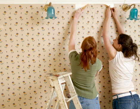 Cara memasang wallpaper dinding