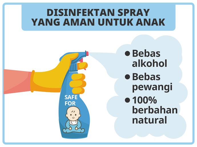 Temukan disinfektan yang aman untuk anak-anak dan memiliki izin edar