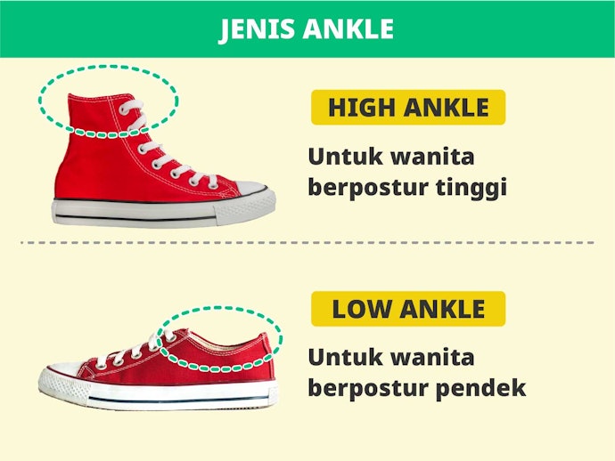 High ankle atau low ankle? Sesuaikan dengan tinggi badan Anda