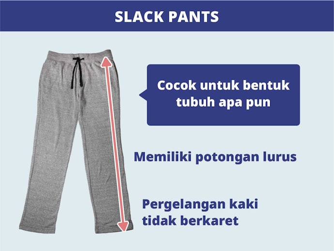 Slack pants, tampilan klasik yang timeless