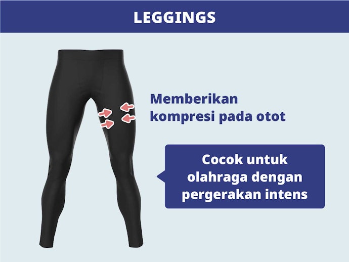 Leggings, celana training yang memberikan kompresi