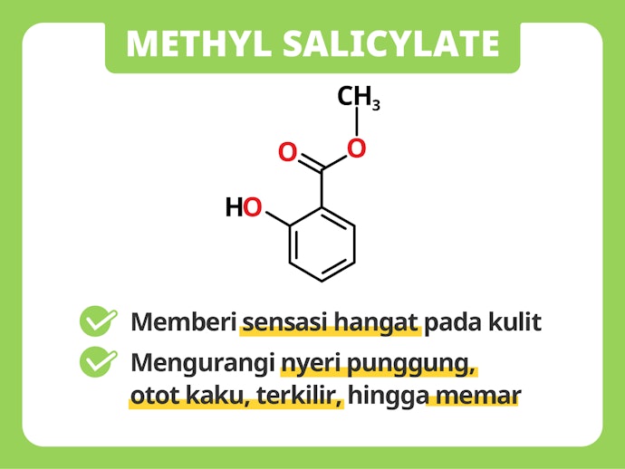 Methyl salicylate, efektif untuk mengatasi nyeri 