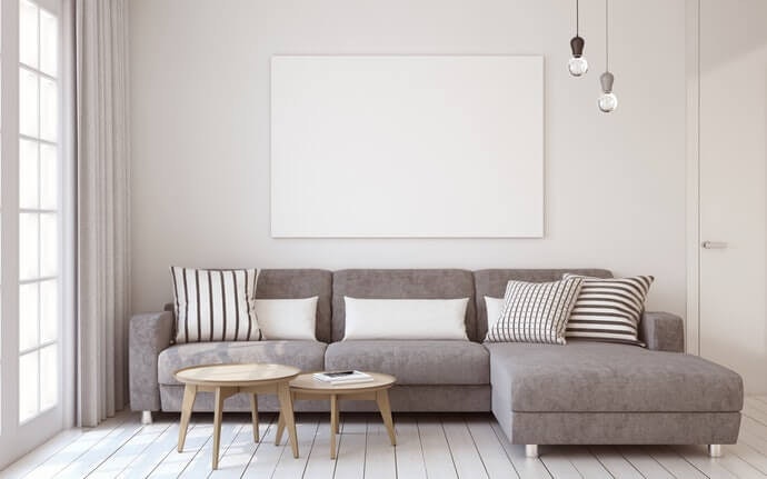 Pertimbangkan jenis sofa modular untuk letak yang lebih fleksibel