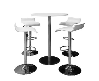 Untuk bar atau kafe, pilih meja yang tinggi