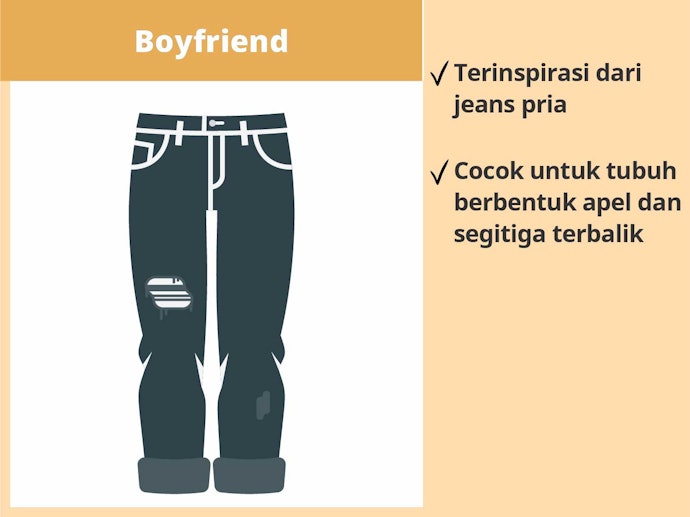 Boyfriend jeans, nyaman untuk digunakan