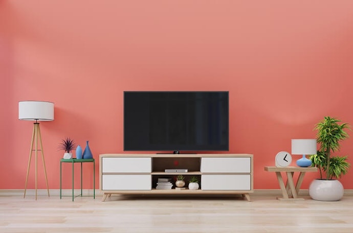 Untuk ruang keluarga, ada meja TV beragam gaya