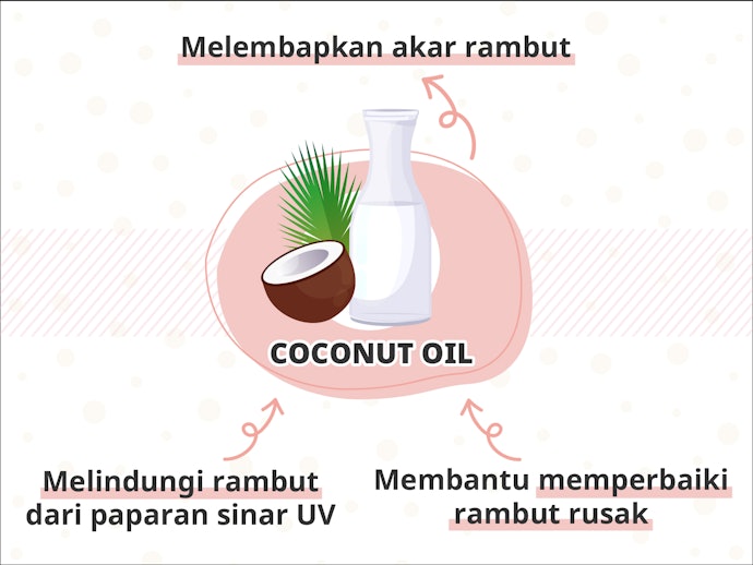 Coconut oil, untuk perawatan rambut
