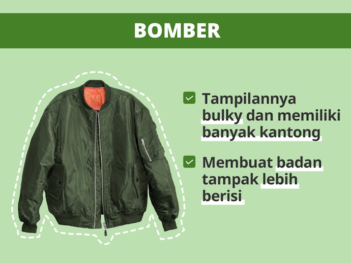 Bomber: Untuk menghangatkan dan menjadikan tubuh tampak lebih berisi
