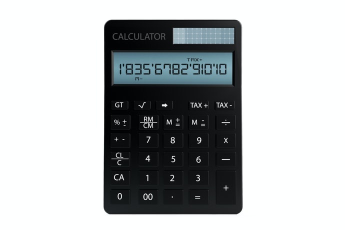 Pilih kalkulator dengan tampilan 12 digit atau setidaknya 10 digit