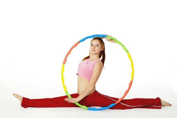 Periksa bentuk bagian dalam hula hoop untuk efek massage