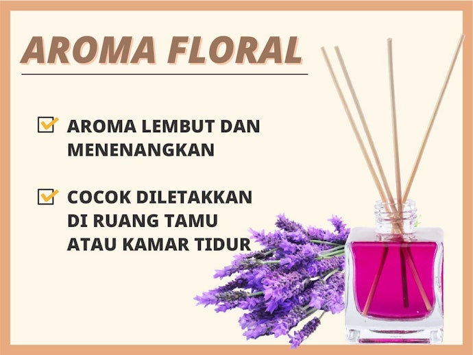 Aroma floral, wangi relaksasi yang menenangkan 