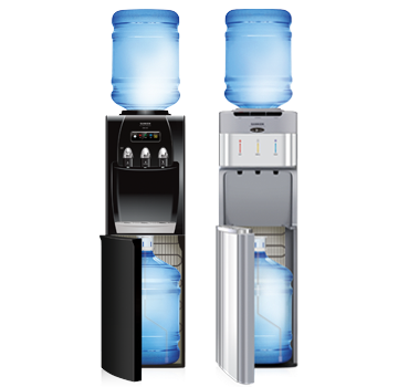 Dispenser double galon (bottom loading & top loading), efisien untuk kebutuhan air berjumlah besar