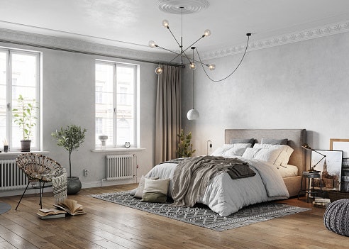 Untuk kamar tidur, cari karpet berukuran 195 cm x 133 cm