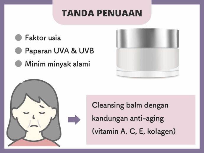 Untuk mengatasi penuaan, pilih produk berlabel anti-aging