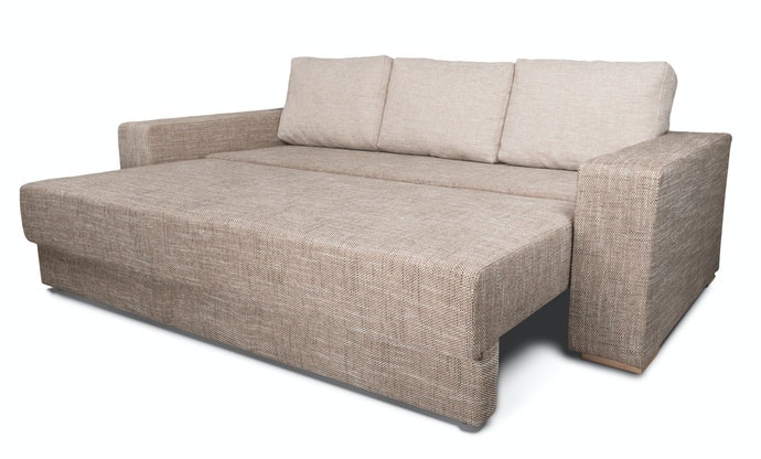 Sofa bed: Ukurannya lebih besar dan memiliki dua fungsi