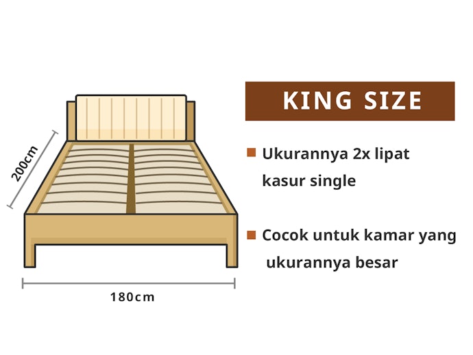 King: Cocok untuk kamar yang luas
