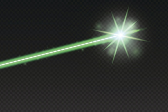 Laser hijau: Cocok untuk ruangan yang luas dan terang