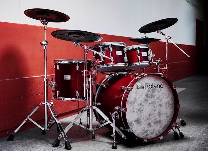 Drum set akustik: Set tradisional yang lebih mudah ditata
