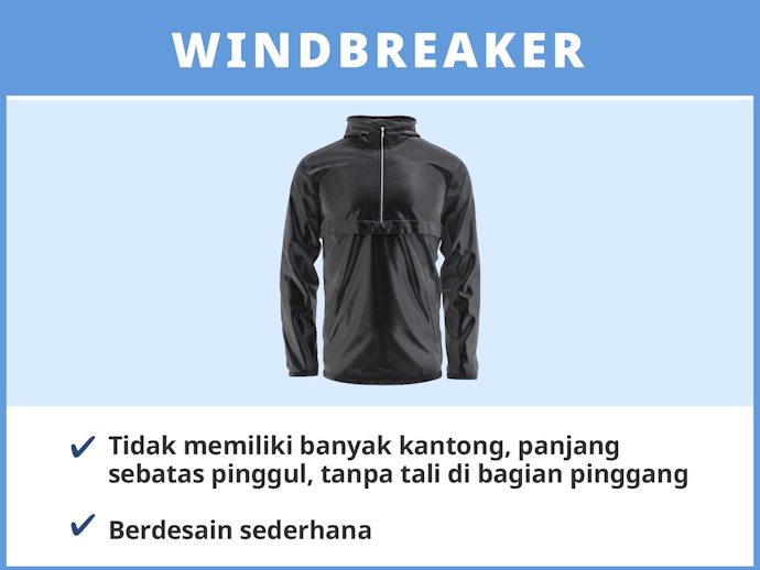Windbreaker: Lindungi tubuh dari angin saat aktivitas outdoor