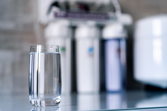 RO water purifier, menghilangkan partikel tidak sehat