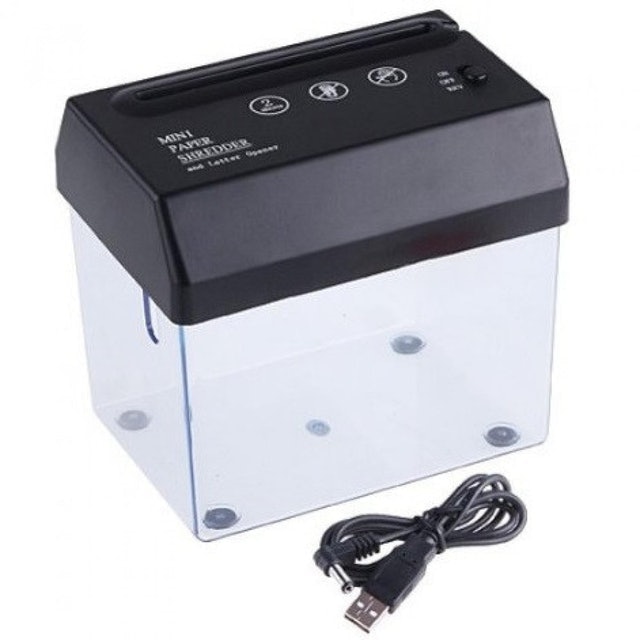 Mini Paper Shredder and Letter Opener 1