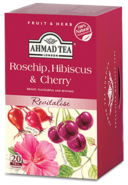 Ahmad Tea Rosehip, Hibiscus & Cherry Infusion Teabags 1