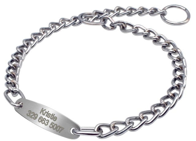 Personalized Dog Chain Name Tag 1