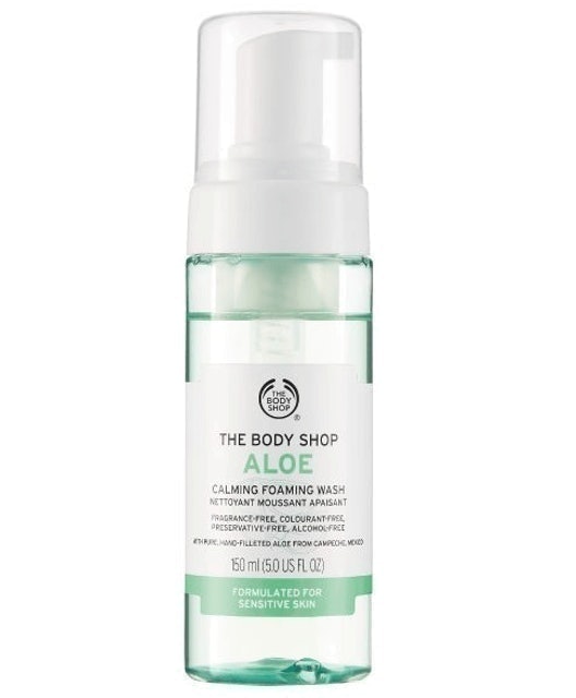 The Body Shop  Aloe Calming Foaming Wash 1